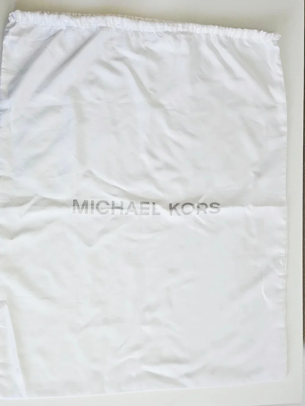 Michael Kors Extra Large White Satin Dust Bag